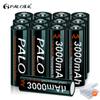 PALO 1.2V 2a AA Rechargeable Battery AA NiMH 1.2V Aa Rechargeable Batteries for Remote Control Toy Camera Battery