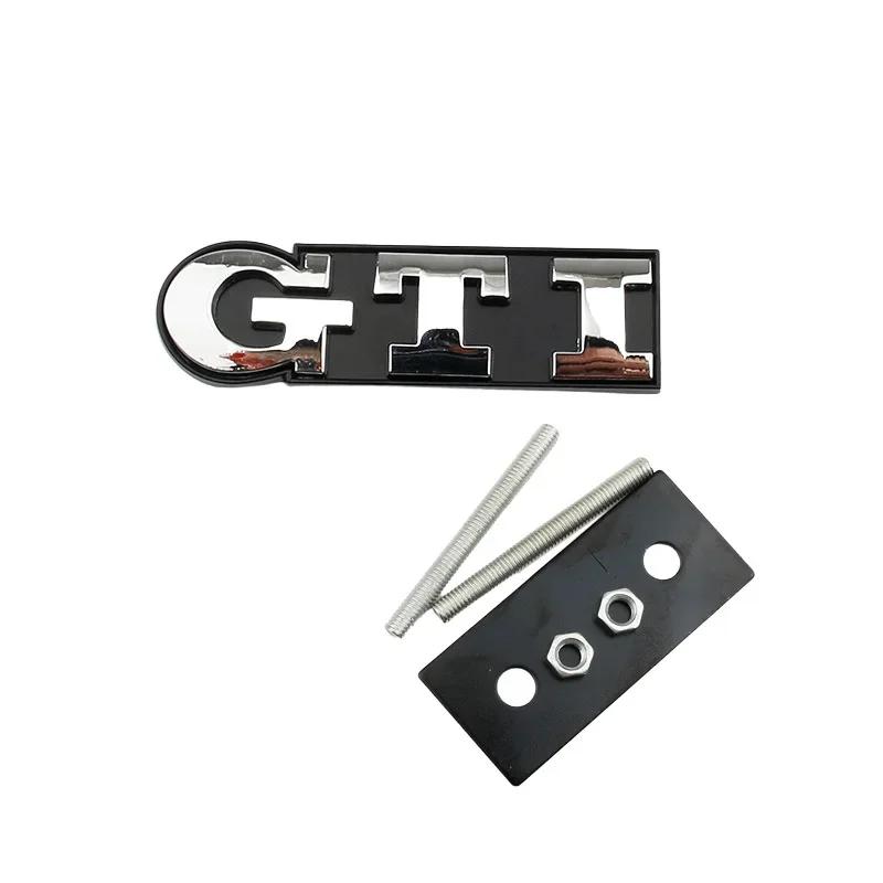 AABIQ1 Metal Car GTI Logo Front Grille Emblem Badge Stickers for Volkswagen Golf 4 5 6 7 8 Passat Jetta Polo Touareg GTD GLI Touran