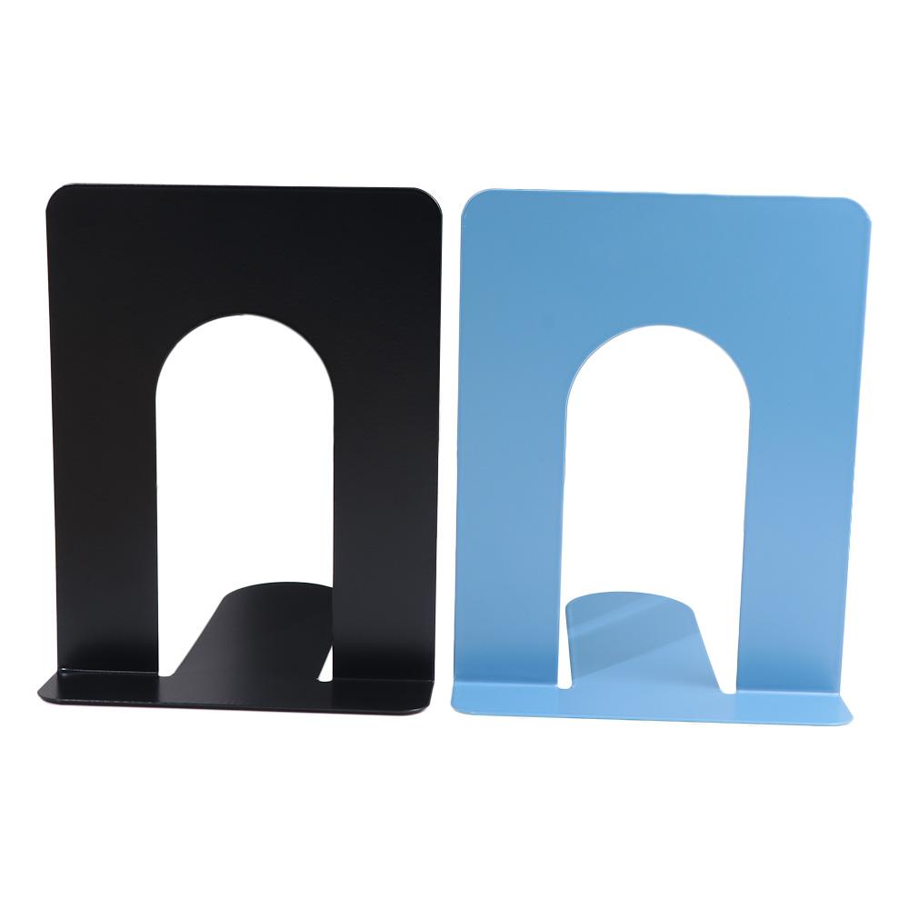 Durable Iron Book Stand L-shaped Book Support Rack Desktop Organizer Desk Bookends Minimalism