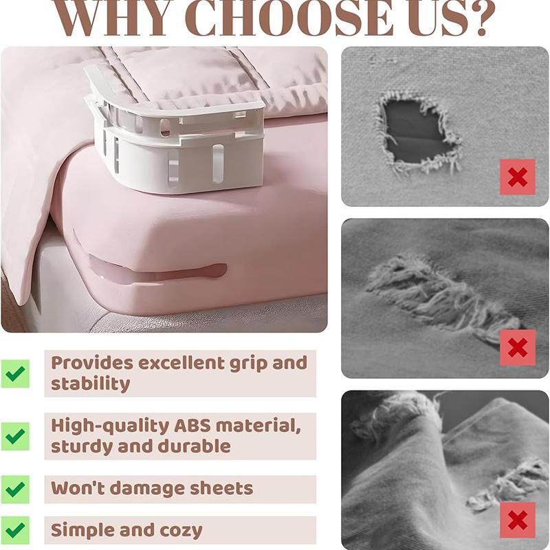 Невидимая простыня, покрывало на кровать, бюстгальтер, многофункциональный, фиксированный зажим, регулируемый, нескользящий, простынь, поддержка без булавок, 4/8 шт.