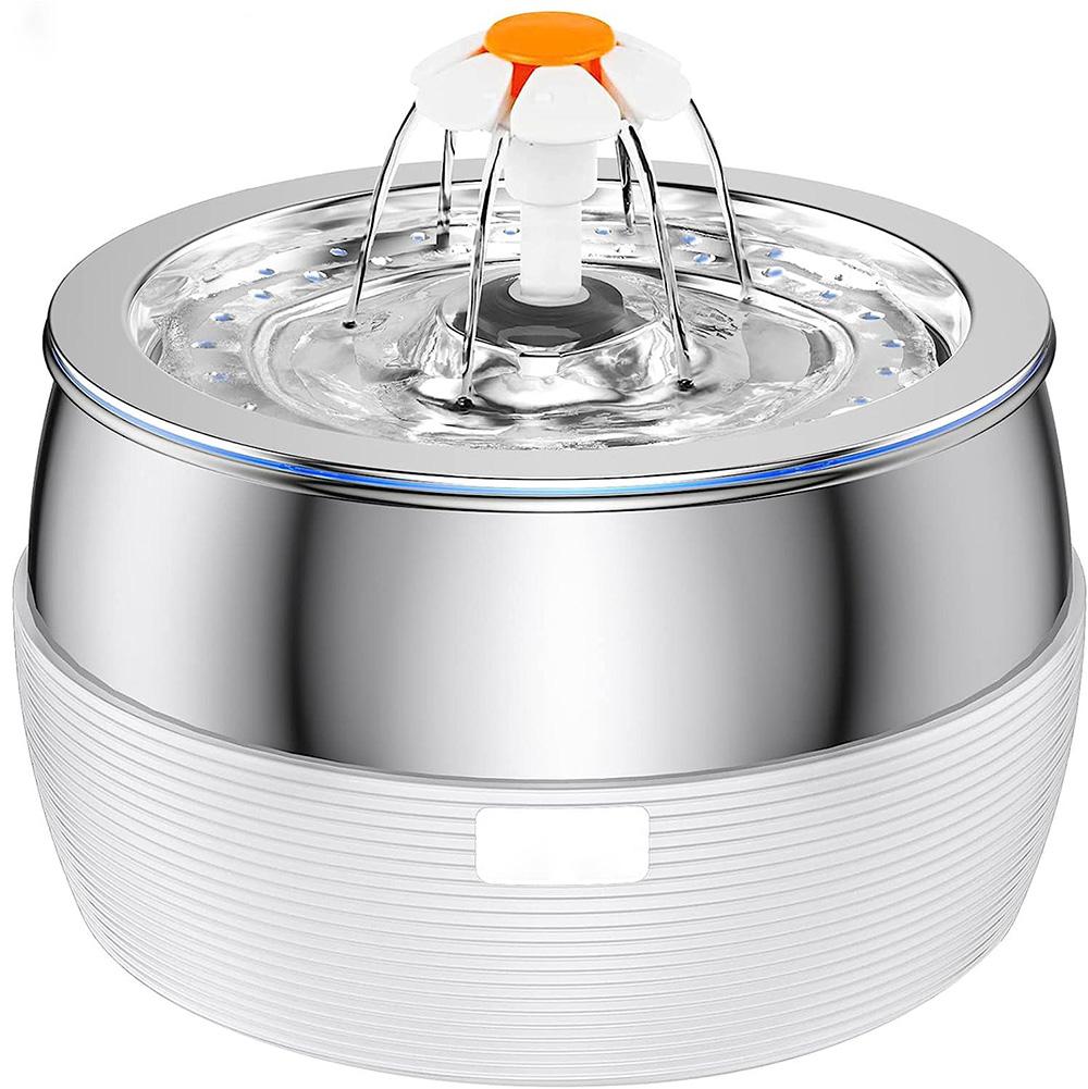 3L Автоматический фонтан для кошек из нержавеющей стали 102 унции фильтр для диспенсера воды для домашних животных с краном автоматическая поилка для кошек собак кроликов