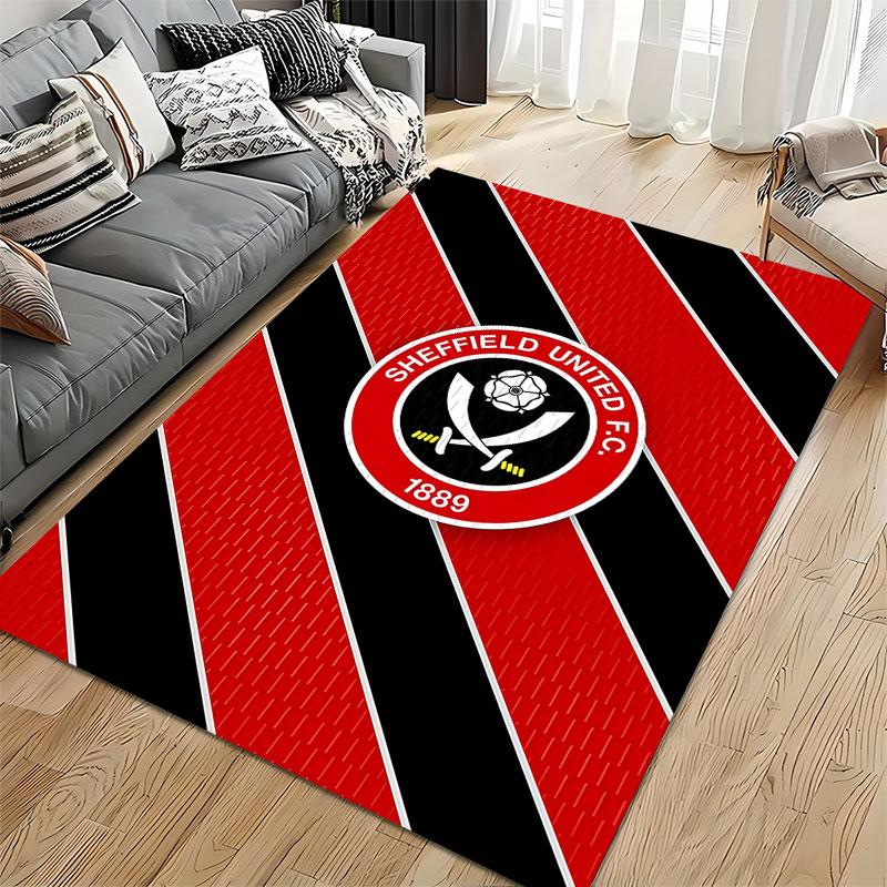 Sheffield United Logo Carpet suitable as a non-slip mat for the living room or bedroom sofa
