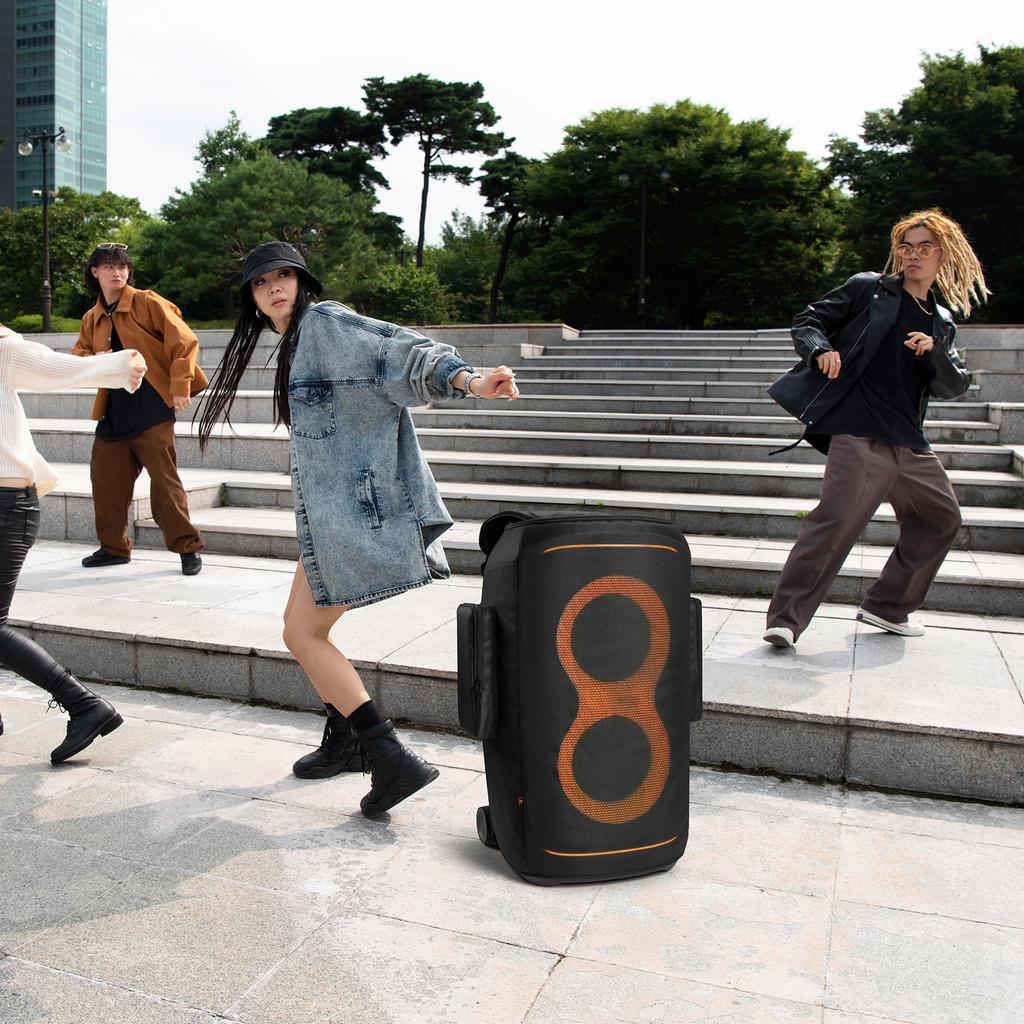 Портативный чехол от пыли для колонки JBL PartyBox 520 Защитный чехол с карманом для хранения Утолщенная нейлоновая сумка для хранения колонки Аксессуар