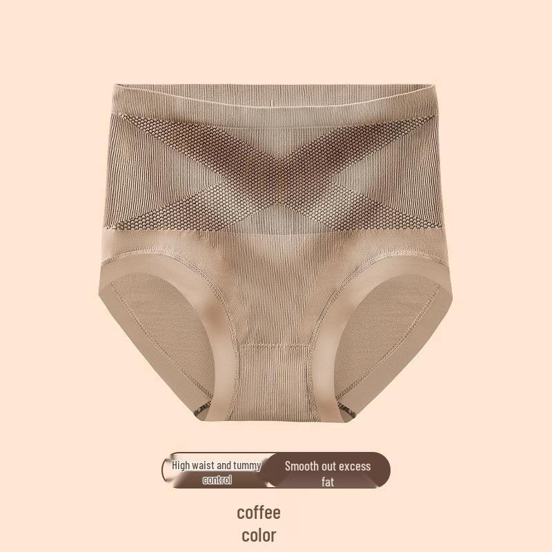 X Women's Black High-Waist Shaping Panties: Breathable, Seamless, Tummy Control & Antibacterial Hip Lift Design