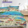 Spongebob Squarepants Faces Wallpaper Threepiece Set 1 Duvet Cover 2 Pillowcase Without Core Bedding Set Christmas Birthday Gift