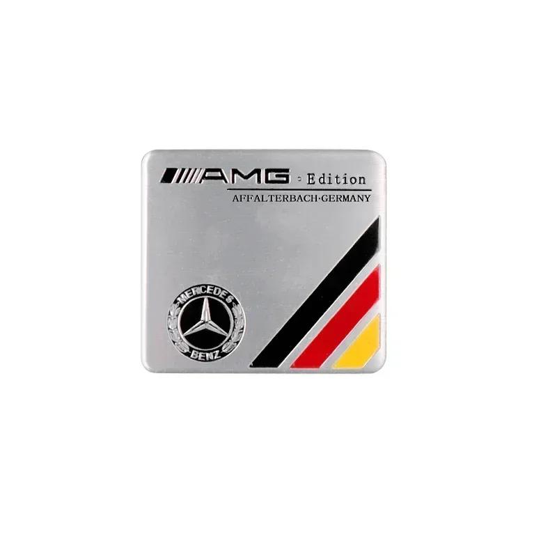 AAVS1 3D Aluminum Car Body Trunk Decor Sticker Auto Refit Accessorie For Mercedes Benz AMG A B G S Class W211 W124 W128 W140 W168 W176
