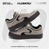 Kids Shoes Mens Casual Low-Top Canvas Sneakers With Thick Sole Breathable PU Upper Round Toe Lace-Up Unisex Gumshoes