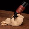 Настольная подставка для вина кролик бежевый держатель для бутылок 3D decoration