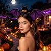 Felt Bat Headband for Cosplay Halloween Hairband, Plush Wing Gothic Style Headband, Hair Accessories Costume Party Women And Girls Hairband