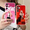Прозрачный чехол для мобильного телефона Avril Lavigne для Samsung Galaxy S25 S24 S23 S22 S21Plus FE Ultra Цветная обложка