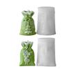 Christmas Gift Bag Silicone Candle Mold Candy Bag Shape Silicone Mold Baking Tool For Epoxy Resin Candle Soap Chocolate