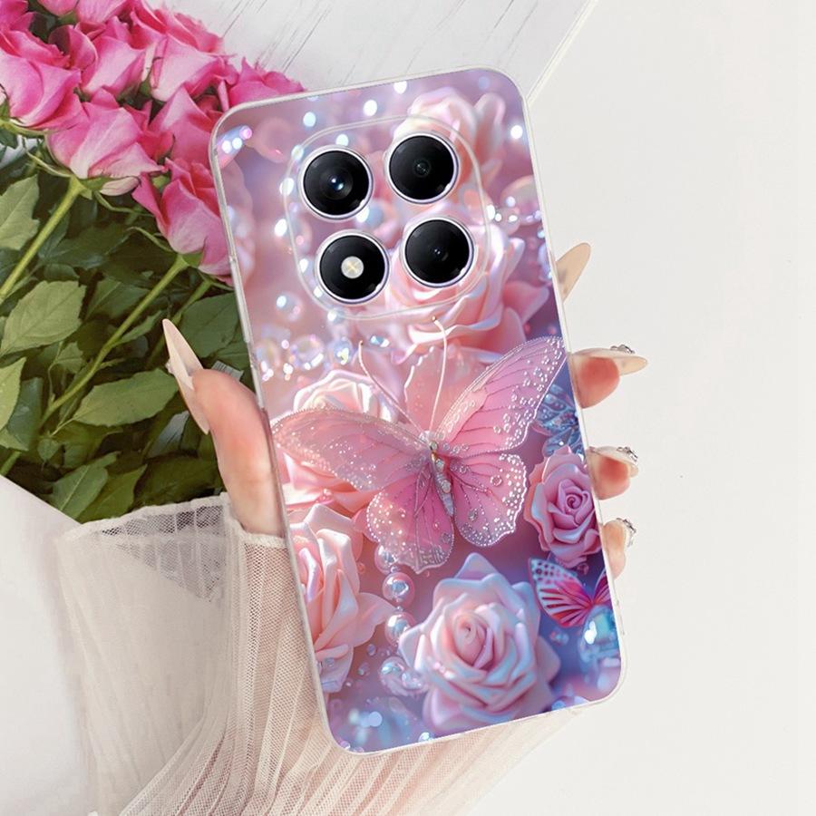 For Xiaomi Redmi Note 14 Pro Case Soft Silicone TPU Butterfly Painted Phone Case For Redmi Note14 14 Pro 4G Cover Coque