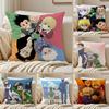 HUNTER×HUNTER Pillow Case Sofa and Living Room Decorative Cushion Covers Dust-proof and Mite-proof Invisible Zipper