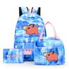 3Pcs/Set Chainsaw Man Kawaii Casual School Bag Colorful Backpack Set Girl with Lunch Bag for Women Student Teenager Rucksack Pencil Case
