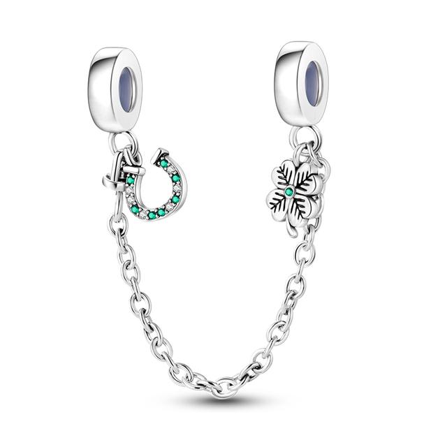 Silver Clasp 925 Silver Clip Charms Beads Stopper Fit Bracelet 925 Silver Jewelry Clip