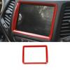 Car Central Console GPS Navigation Cover 1PCS For Jeep Cherokee 2014+ Bright Red
