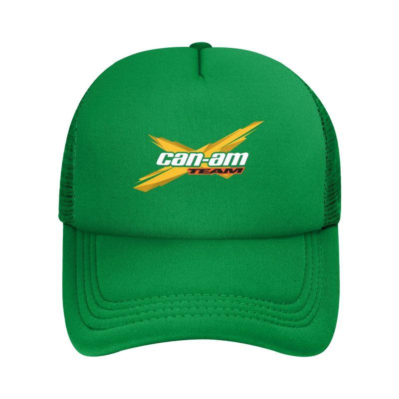 Custom BRP Can Am Logo Print Mesh Net Caps Men Women Adjustable Mesh Baseball Cap Summer Daily Sun Visor Hats Trucker Cap