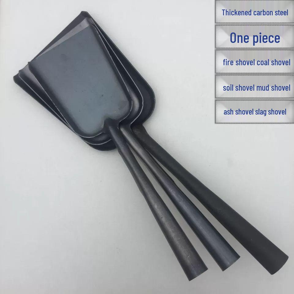 Компактная железная лопата с длинной ручкой для домашних животных, огня и бытового использования