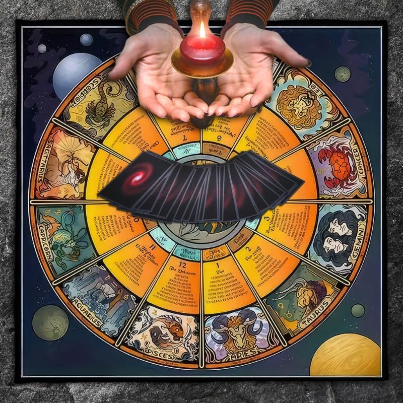 Созвездия Узор Астрология Скатерть Таро Гадания Скатерть Алтари Ткань Гадания Настольная игра Аксессуар