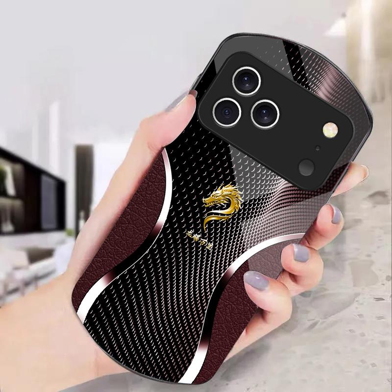 Величественная голова дракона Для iPhone 17 16 15 14 Pro 13 Plus 12 mini 11 Pro Max XR X S 7 8 Эллиптический чехол для телефона из закаленного стекла