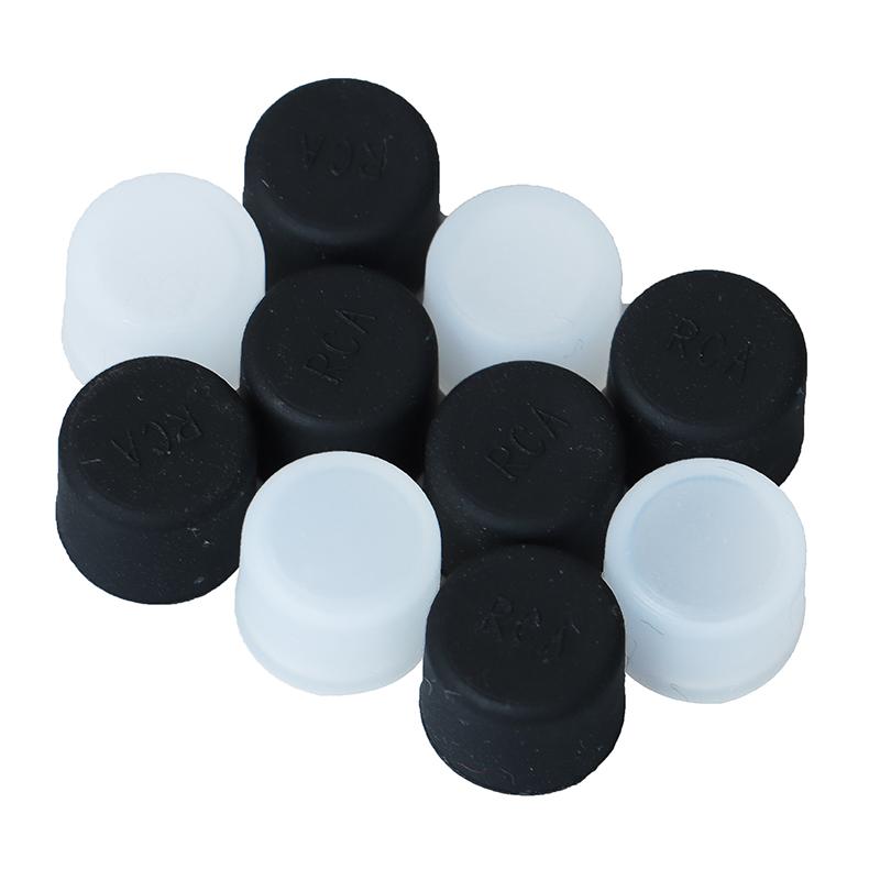 10pcs Silicone TV Audio Video Interface Dust Plug RCA Female Protective CoverGood product