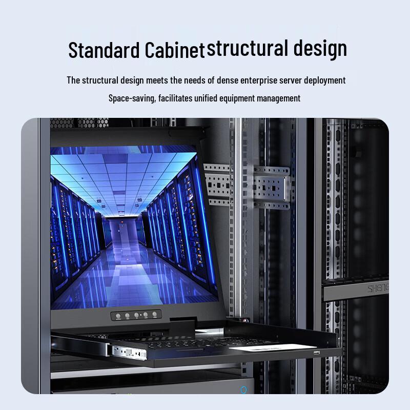 Shengwei 16-Port VGA KVM Console with 19-Inch LCD