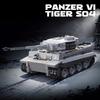 1:28 Scale German Tiger Tank Building Blocks Set, Panzer VI S04 Heavy Tank with Soldiers, Military Bricks Toy Gift