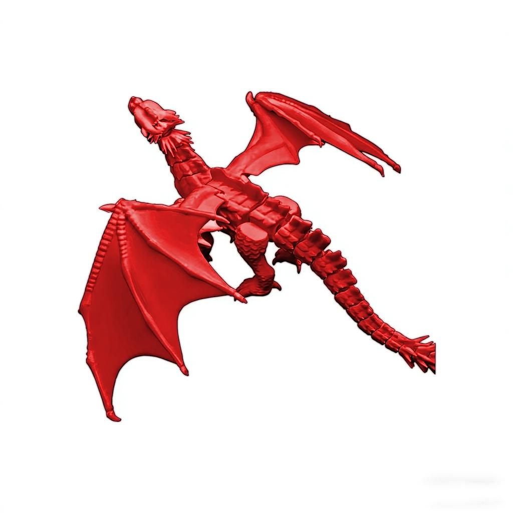 3D-печатная подвижная модель дракона на шарнирах, ornament - Раскрашиваемая фигурка-игрушка для мальчиков, в качестве подарка для детей