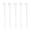 20-Pack Teaspoon Micro Scoops, 250 Mg, Mini Powder Scoops, Mini Measuring Spoons for Cosmetic Powders and Coffee, White