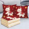 Personalized Pillow Blanket: Two-in-One Sofa Cushion & Backrest with Logo Customization - Ideal for Corporate Gifts