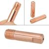 10xMB-15AK M6*25mm MIG MAG Welding Torch Contact Tips Aperture Gas Nozzle Copper
