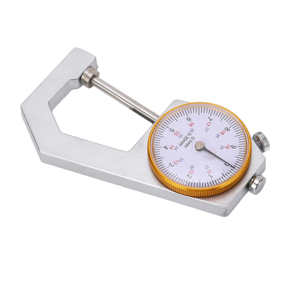 Толщиномер с плоской головкой Высокоточный карманный инструмент для измерения толщины для бумаги, пленки, кожи