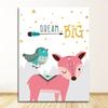 Painting Wall Pictures Kids Room Decor Bear Fox Lion Owl Raccoon Tent Dream Quotes Nordic S And Prints Wall Art Canvas