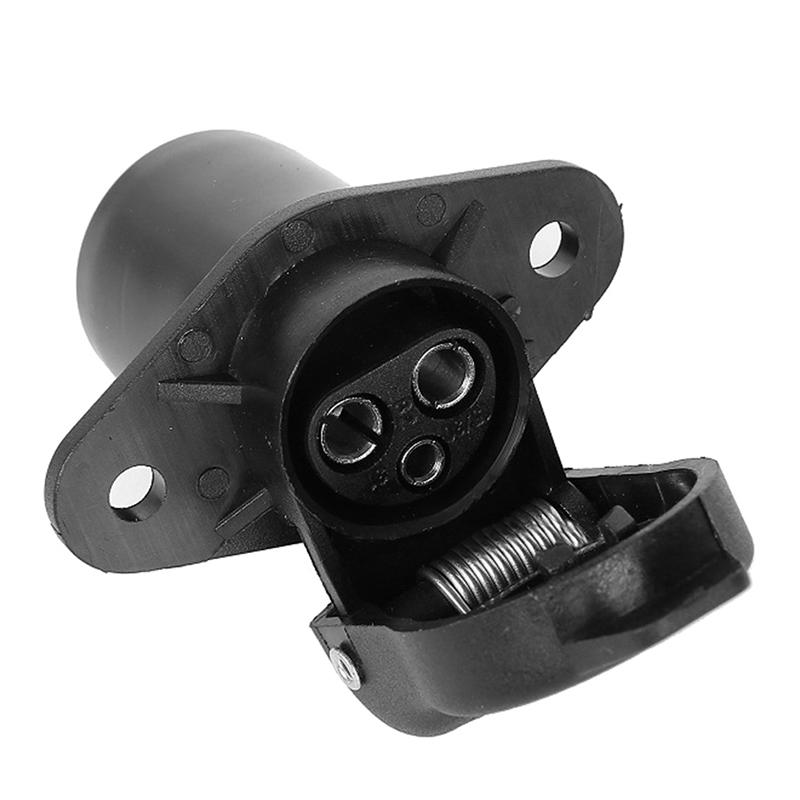 3-контактный разъем для прицепа, круглый 3-контактный штекерный разъем для прицепа и тягача для электрического каравана 12 В