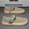 Breathable Casual Shoes for Men Fashion Thick Sole Walking Shoes Belt Buckle Sewing Sneakers Male 2024 Comfortable Flatform Shoe