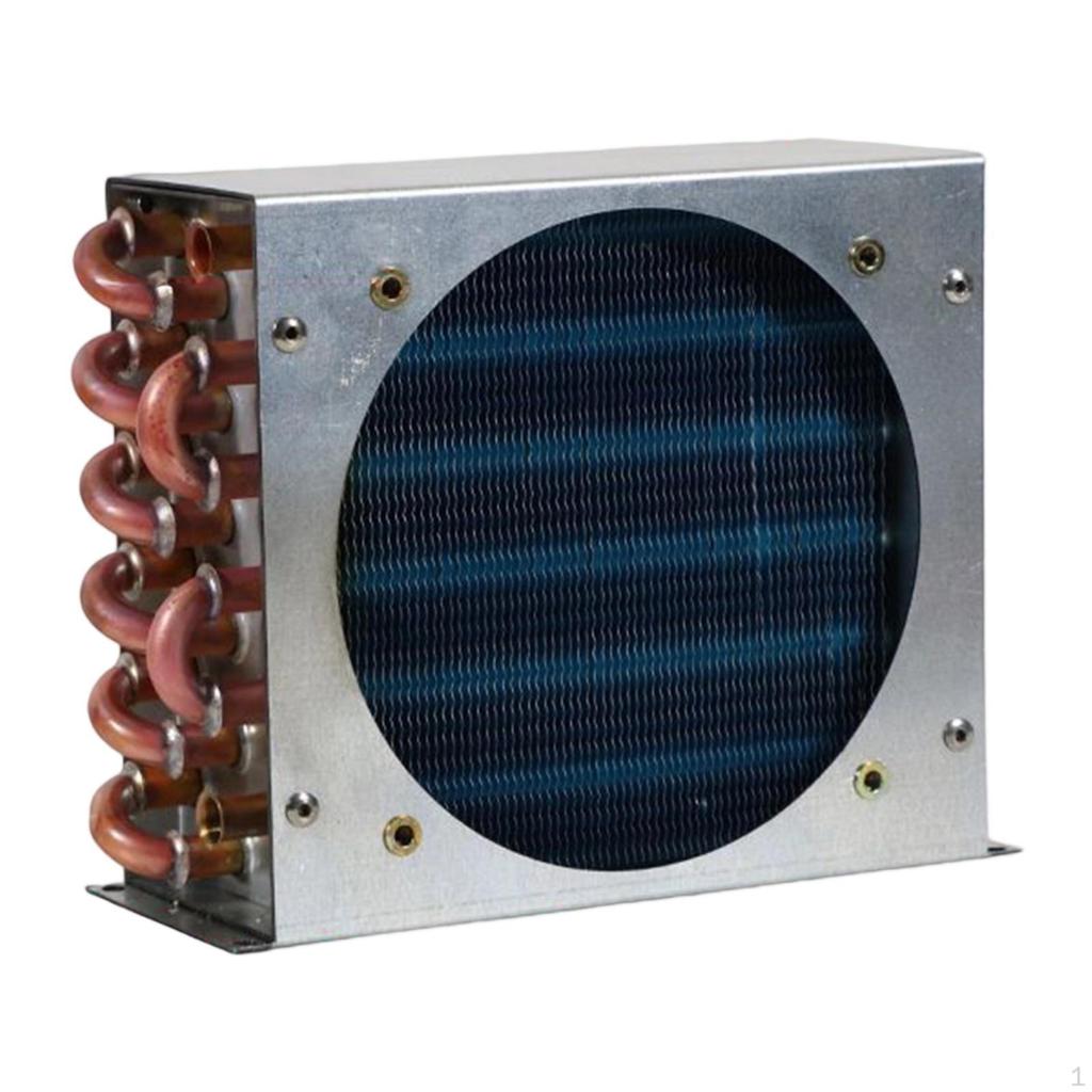 Конденсатор для холодильника Компактный алюминиевый оребренный Маленький радиатор с воздушным охлаждением Водяное охлаждение