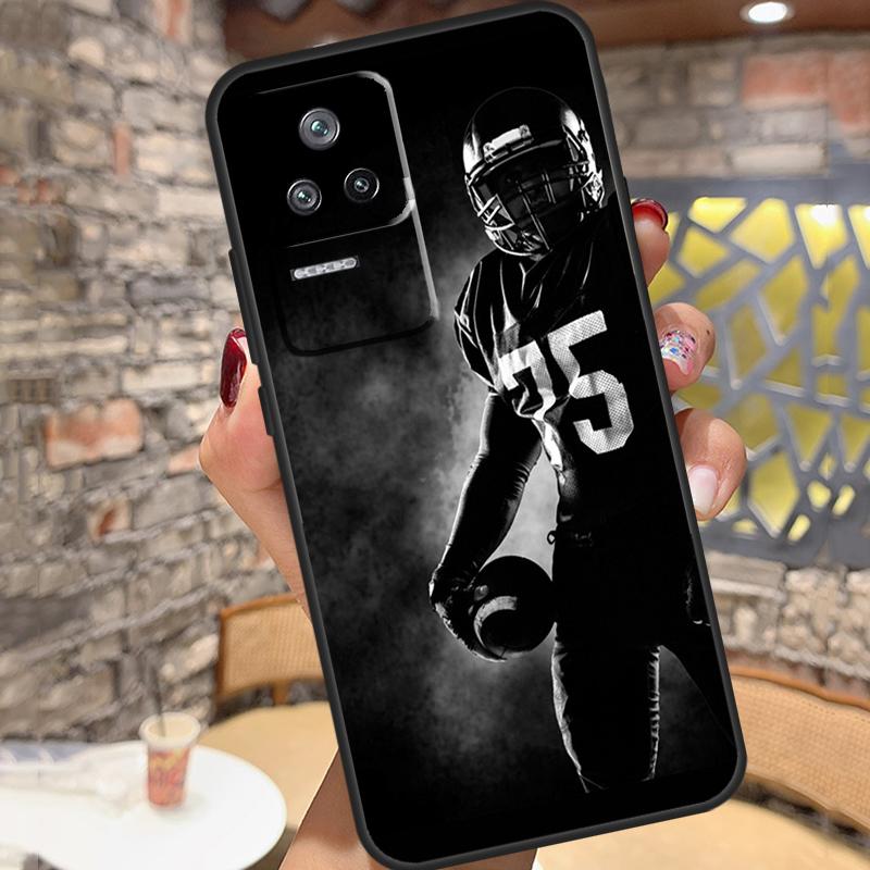Чехол для American Football для Xiaomi 11T 12T 13 Pro 12X 11 12 Lite Чехол для POCO F5 X5 X4 X3 Pro F4 GT F3 M5 C40