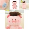 Adorable 40cm Plush Pig Doll With Versatile Hair Styles And Big Nose Design