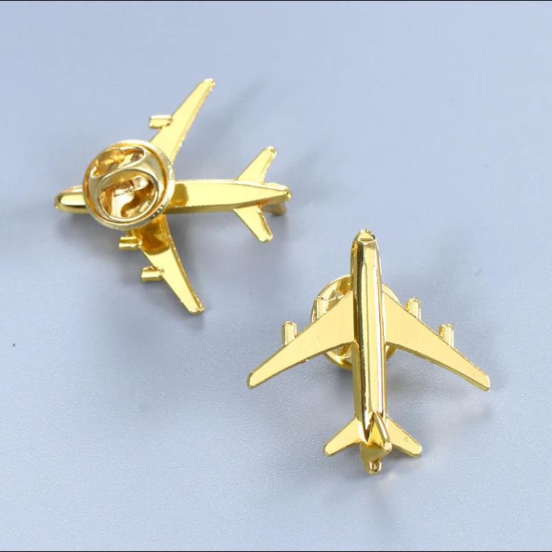 Брошь в виде самолета, модная булавка, значок из сплава, винтажная пряжка, значок, пряжка, ювелирные аксессуары