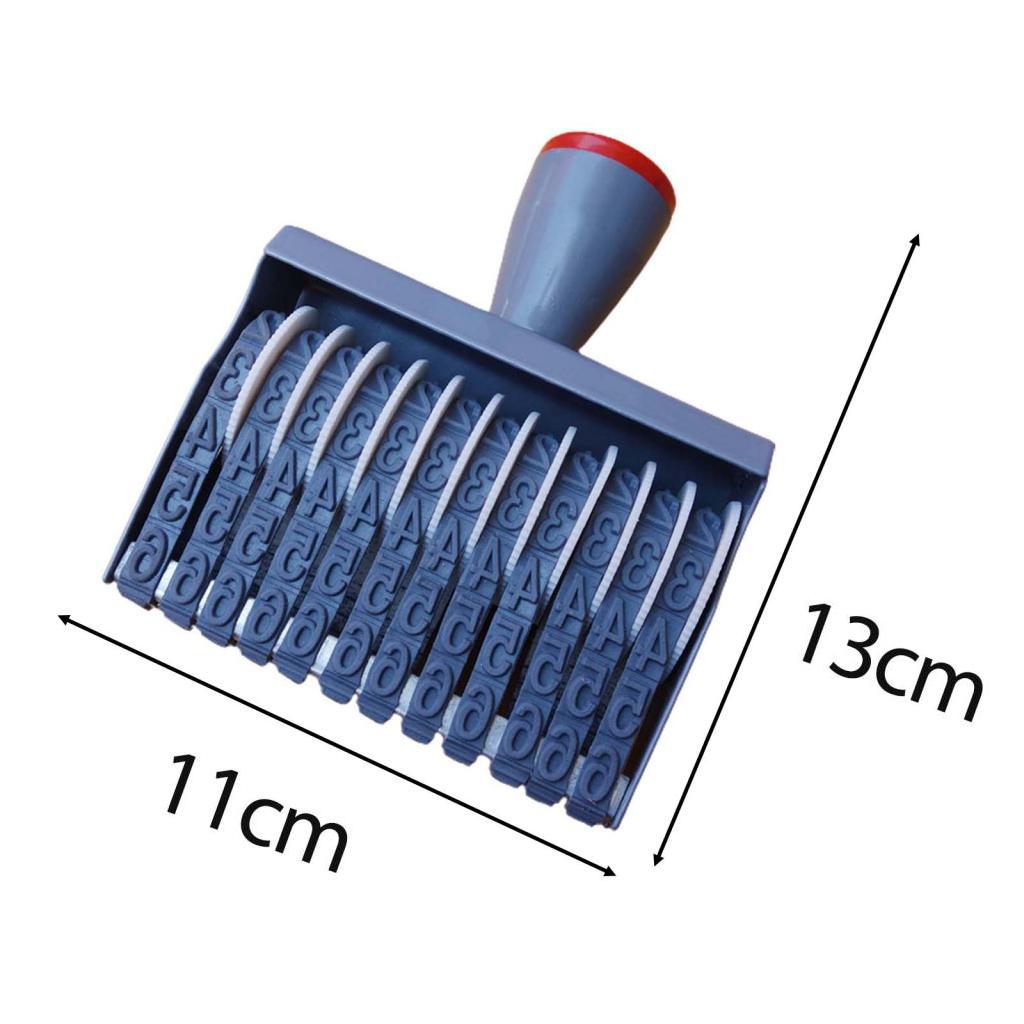 12 digits Wheel Number Stamp Sturdy Multifunction Vintage Number Stamp Universal for Office Dormitory DIY Craft Card Making Date