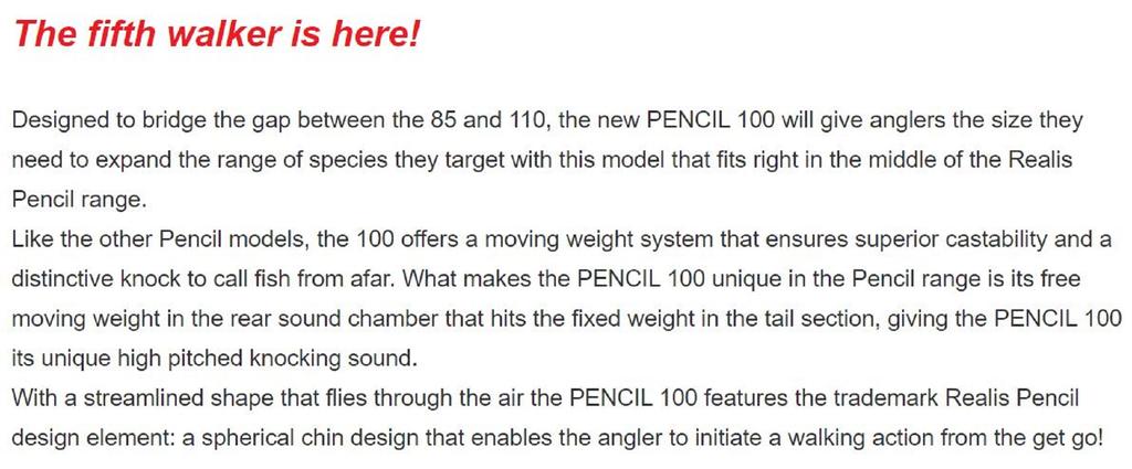 DUO Плавающая приманка Realis Pencil 100 Topwater MCC0522 (2525)