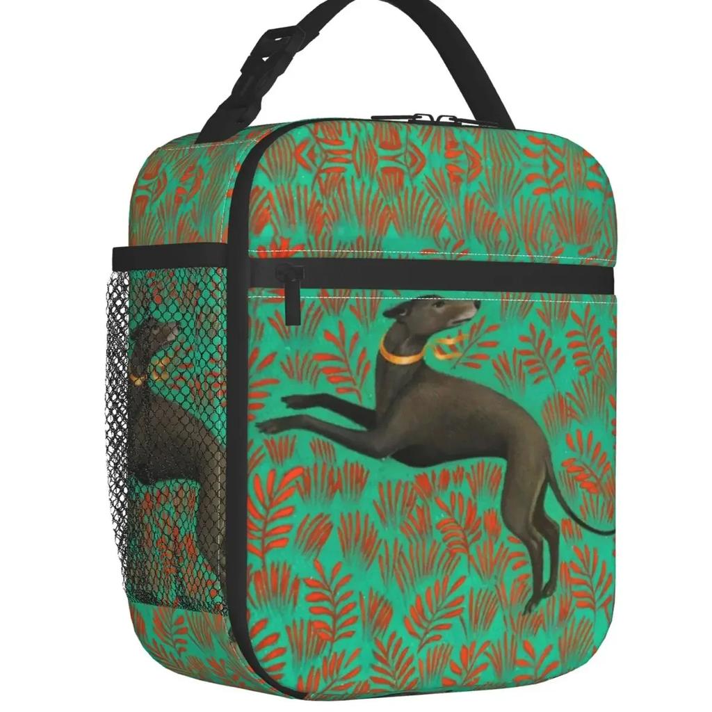 Изолированная сумка для обеда Greyhound Whippet Dog для женщин, портативная, с рисунком борзой, термосумка-холодильник для пикника и путешествий