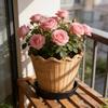 Плетеные цветочные горшки для домашнего декора, комнатные растения