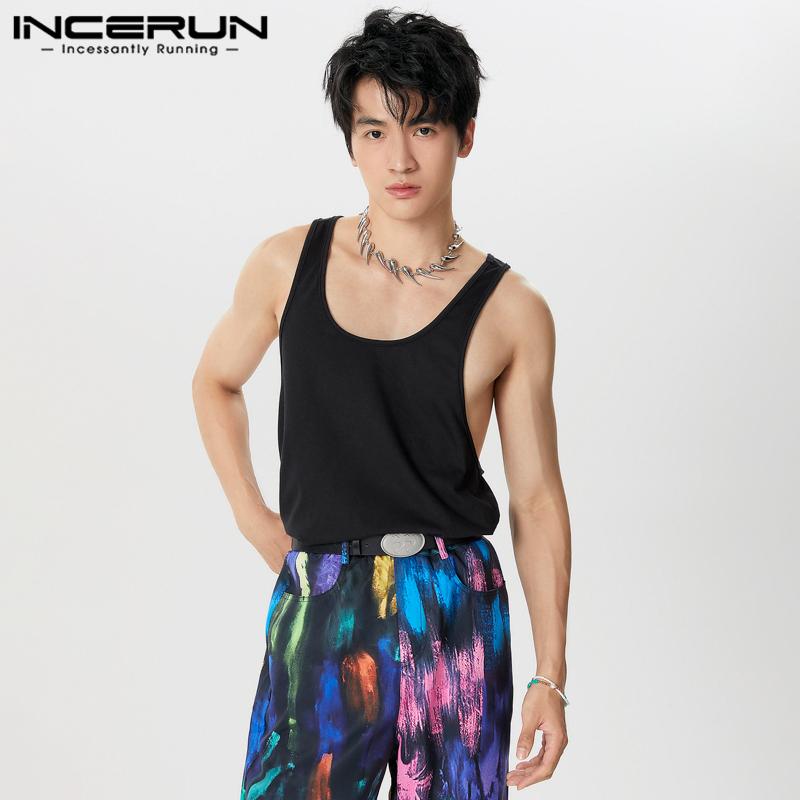 INCERUN Мужские повседневные летние майки без рукавов на бретелях с футболками