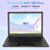 10.1Inch Laptop Quad-Core Processor with Android 12 2GB RAM 64GB ROM Built-in Camera WiFi USB Interface Tpye-C Charging for Learning and Entertainment