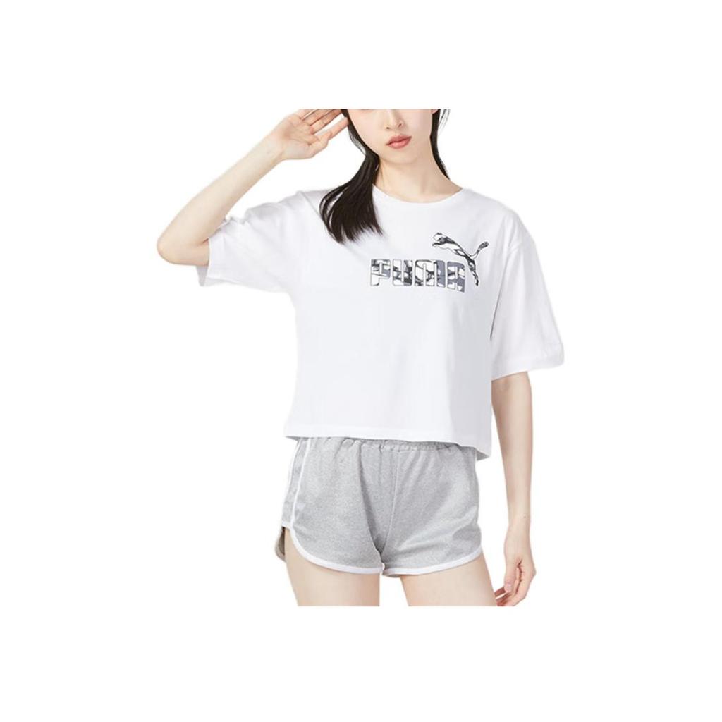 Новые женские белые футболки PUMA 677133-02