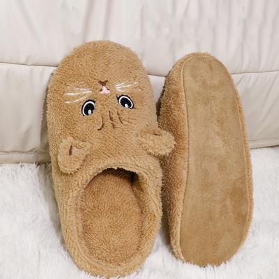 2025 Осень новые пушистые тапочки-котята для женщин домашние легкие меховые шлепанцы обувь домашняя женщина яркий кот пушистые тапочки обувь для пола мальчик