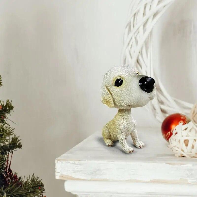 Качающиеся головы, украшения для собак, кивающая собака, трясущаяся головой, фигурка приборной панели автомобиля, настольное украшение, высокая эмуляция, изделия для собак из смолы