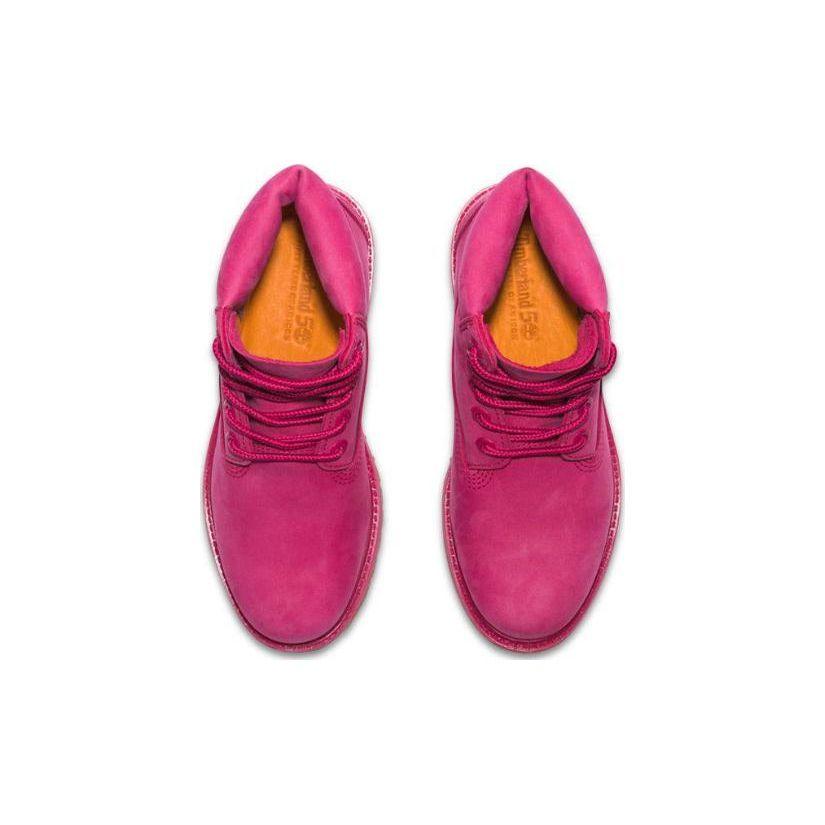 Timberland Кожаные прочные амортизирующие удобные универсальные короткие уличные ботинки женские ботинки темно-розового цвета A2R7T
