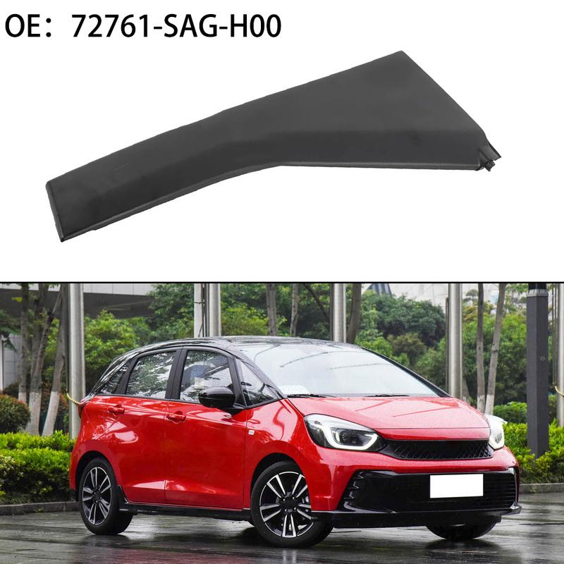 Car Rear Door Outer Pillar For Honda For JAZZ For GD1 2003-2008 72761-SAG-H00 Trim Decoration Outer Garnish Cover Black ABS